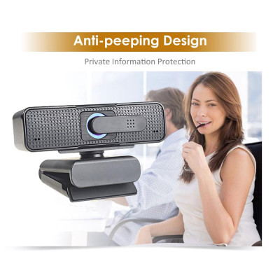 Webcam video độ nét cao ASHU 1920x1080P với Mic giảm tiếng ồn kép Chức năng tự động lấy nét