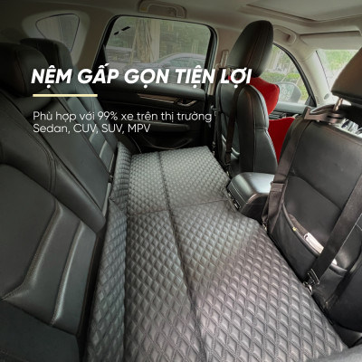 Giường Nệm Gấp Gọn Cho Xe Ô Tô Từ 4 Đến 7 Chỗ | Giường Nệm Gấp Gọn Hàng Việt Nam Chất Lượng Cao, Sang Trọng, Chắc Chắn, Nâng Tầm Trải Nghiệm Khi Đi Chuyến Đi Dài