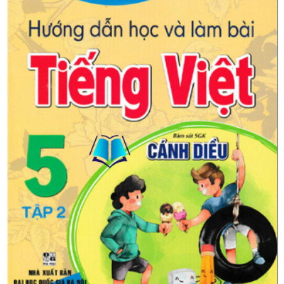 Sách - Combo Hướng Dẫn Học Và Làm Bài Tiếng Việt 5 - Tập 1 + 2 (Bám Sát SGK Cánh Diều) - HA