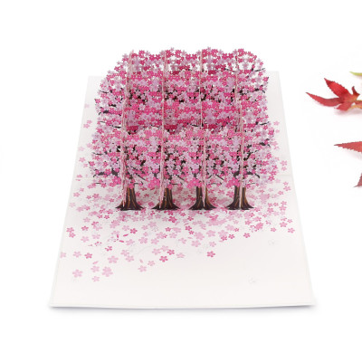 Thiệp 3D Pop Up Rừng Hoa Anh Đào – Thiệp Nghệ Thuật, Thiệp Chúc Mừng, Sinh Nhật, Nhật Bản, F33