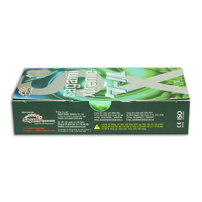 BCS Hương Thơm Bạc Hà Mát Lạnh Sagami Spearmint (H10) - Siêu Mỏng 0.03mm - Không Mùi Cao Su - Nhập Khẩu Chính Hãng - Che Tên Sản Phẩm 