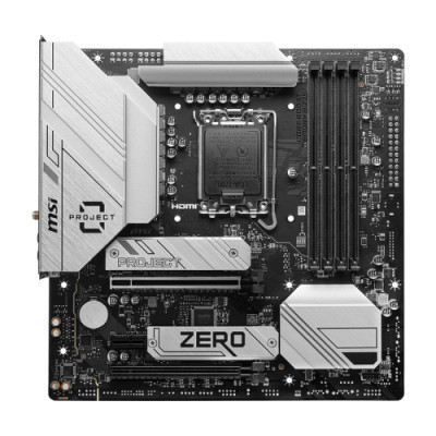 Bo mạch chủ Main MSI B760M PROJECT ZERO Socket LGA 1700 - Hàng Chính Hãng