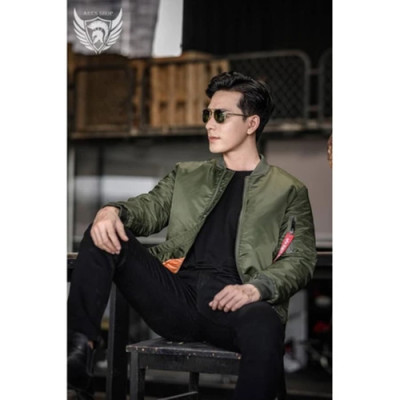 Áo khoác Bomber Basic Slimfit chất liệu vải polyester lụa cao cấp phong cách sang trọng - ARES SHOP