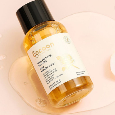 Nước tẩy trang hoa hồng cocoon 140ml thuần chay sạch da cấp ẩm và làm dịu