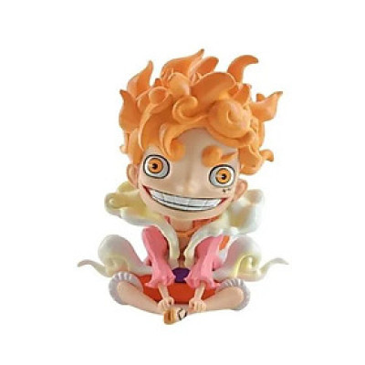 Mô hình One Piece chibi : Mô hình Luffy gear 5 nika màu cam
