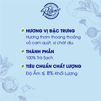 Combo 3 Trà Đen Thượng Hạng ROFFESCO PREMIUM BLACK TEA Là Sự Kết Hợp Với Tinh Dầu Vỏ Cam Cho Một Hương Vị Tuyệt Vời