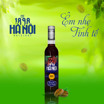 Rượu Cà Phê HALICO nồng độ 25% chai thuỷ tinh 500ml không kèm hộp