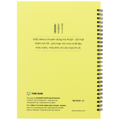 Tập Vẽ Lò Xo Art Sketch B5 - 40 Trang 220 - The Sun 01