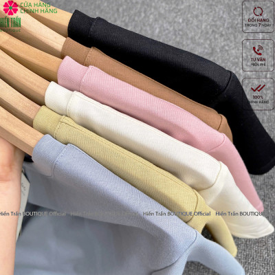 Áo thun nữ Hiền Trần BOUTIQUE nhiều màu sắc vải cotton cao cấp dáng suông trơn mặc mát, thấm hút mồ hôi cực tốt-AH01