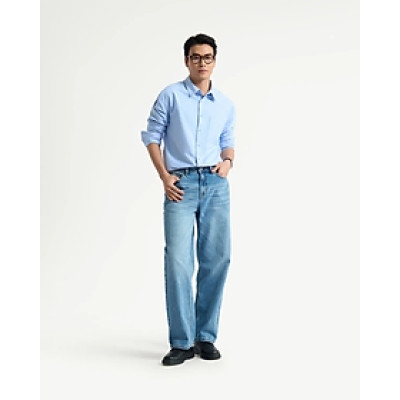 Quần jean nam RT form Straight màu Xanh wash sáng ( form suông) - ROUTINE 10F24DPA012 | ROUTINE CÀ MAU