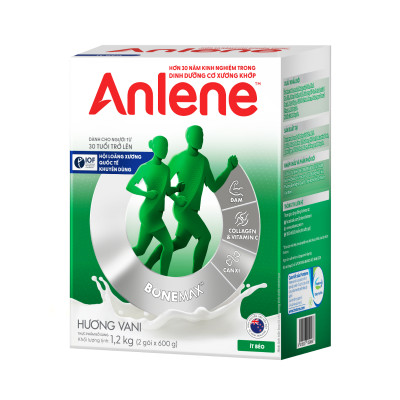 Sữa Bột Anlene Hương Vanilla (Hộp Giấy 1,2kg)
