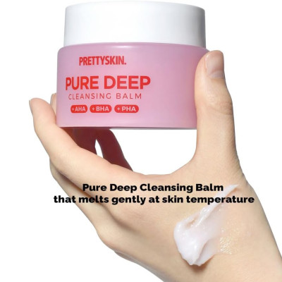 Sáp tẩy trang làm sạch dầu thừa, bụi bẩn, mụn đầu đen Pretty Skin Pure Deep Cleansing Balm 100ml