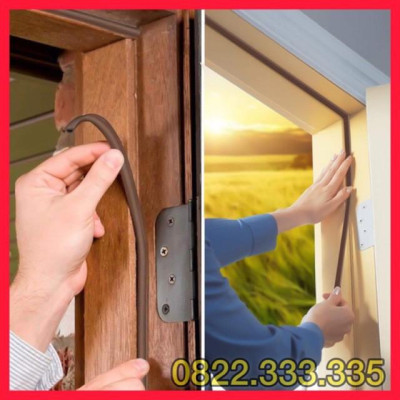 Combo 10m | gioăng D, gioăng dán cửa gỗ, gioăng giảm trấn, gioăng chống ồn cánh cửa nhà, gioăng chống bụi, ron D