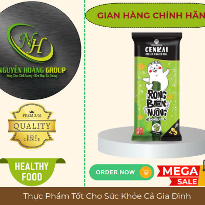 GENKAI - Rong Biển Nướng Cuộn  Vị Cay Nóng 10.8g (3.6g × 3 Cuộn)