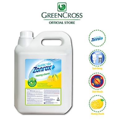 2 Can Nước tẩy vết bẩn đa năng khử mùi ZONROX JAVEL 6in1 Can 5 Lít Tiết kiệm