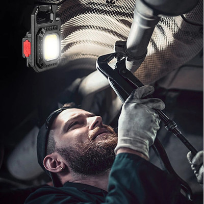 Đèn LED Mini Móc Khóa Siêu Sáng Tiện Dụng PaKaSa,  Đèn Pin COB Dã Ngoại Thường Ngày, Sạc TYPE-C Tiện Dụng Dung Lượng PIN 500mAh- HÀNG CHÍNH HÃNG