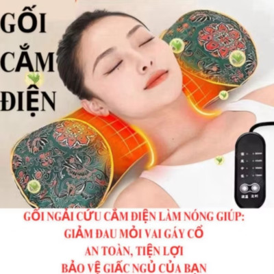GỐI NGÃI CỨU XÔNG ĐIỆN GIÚP CẢI THIỆN SỨC KHỎE GIẤC NGỦ NGON HÀNG CHUẨN CHẤT LƯỢNG CHO MỌI GIA ĐÌNH 