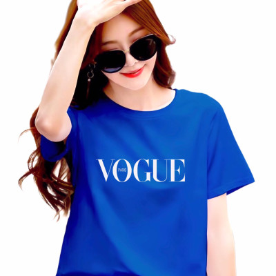 Áo thun nữ cổ tròn form rộng thun cotton 4 chiều phong cách Hàn Quốc in chữ ( ANU018 )