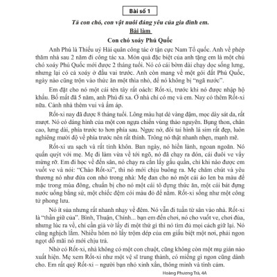 Tuyển Chọn Những Bài Văn Miêu Tả 4 _ML