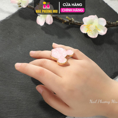 Nhẫn Pha Sơn Vẽ Móng, Nhẫn Pha Màu Nhựa Làm Nail Tiện Lợi, Xoay 360 Độ Điều Chỉnh Linh Hoạt Chuyên Dùng Cho Thợ Làm Nail