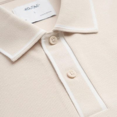 Áo polo tay ngắn nam phối cổ và nẹp Form Fitted - RT 10S25POL013 | ROUTINE CÀ MAU