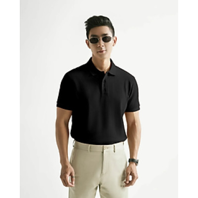 Áo polo tay ngắn nam trơn màu . Form Fitted - RT 10S25POL024 | ROUTINE CÀ MAU