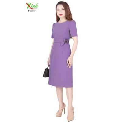 Đầm Suông A Kết Hoa Sang Trọng Gọn Dáng DL813-833