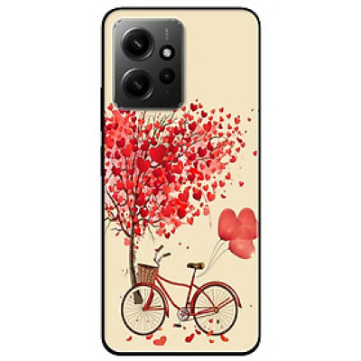 Ốp lưng cho Redmi Note 11 4G - Redmi Note 12 - Redmi Note 12 Pro - Redmi Note 12 Pro 5G - Xe Đạp Tình Yêu - Hàng Chính Hãng