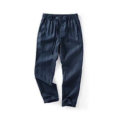 Quần dài nam ống gấp line, cạp chun sau kết hợp khóa khuy trước và dây rút thời trang, trẻ trung, lịch lãm QD11