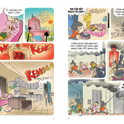 Sách - Comic Kĩ Năng Sống - Dành Cho Trẻ Tiểu Học - Thoát Hiểm An Toàn