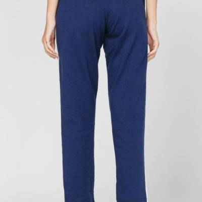 Quần thun dài nữ jogger hai sọc Phúc An màu xanh