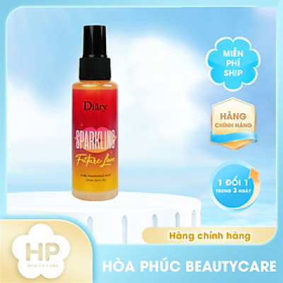 Xịt Body Mist Nhũ Kim Tuyến Diary Eau De Perfume Fine Mist (03 Mùi Hương)