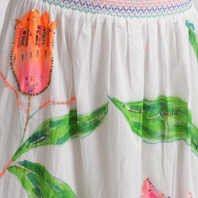 Chân Váy Thêu Cotton Isla Bonita