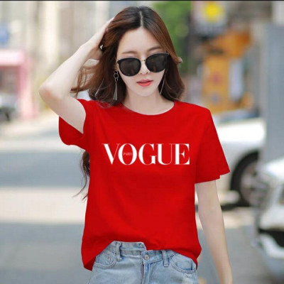 Áo thun nữ cổ tròn form rộng thun cotton 4 chiều phong cách Hàn Quốc in chữ ( ANU018 )