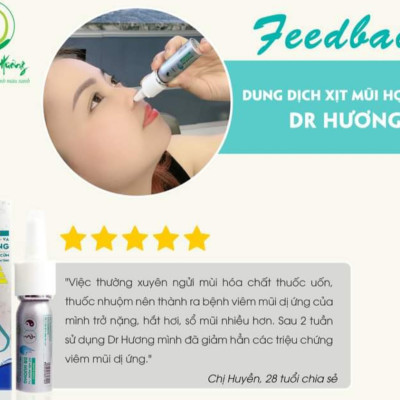 Xoang mũi dung dịch xịt mũi họng VA Dr Hương Thanh Mộc Hương 15ml