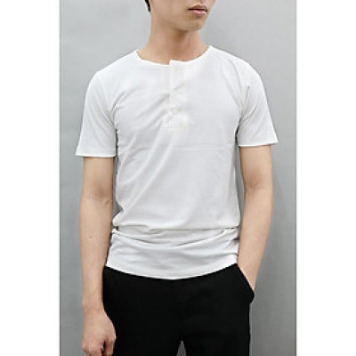 Áo thun nam trơn tay ngắn KING phông ngắn tay nam màu trắng đen vải cotton lạnh mặt siêu mát đẹp V03