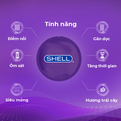 Bao cao su Shell Play Choker - Tổng hợp 6 tính năng + 1 Play Box Choker | SHELL CHÍNH HÃNG