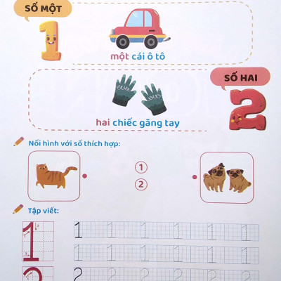 Sách - Chuẩn Bị Vào Lớp 1 - Vở Làm Quen Với Toán - Dành Cho Bé 5-6 Tuổi - Bộ 4 Quyển