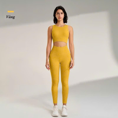 Set Dệt Kim Sọc Đứng Siêu Tôn Dáng Mút Lót Rời Cực Đẹp