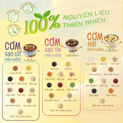 Com hạt dinh dưỡng Tâm Minh Foods 160g