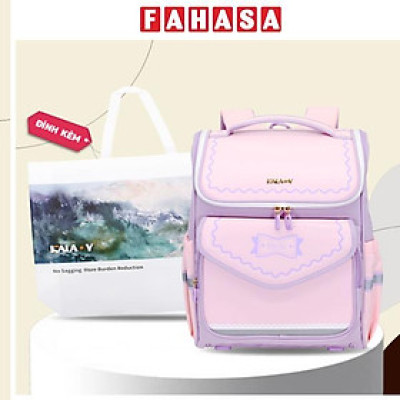 Ba Lô Chống Gù - Kala Y TC2587_BT.0039 - Màu Tím Oải Hương - Tặng Kèm Túi Vải