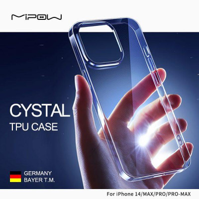Ốp lưng MIPOW Soft TPU Crystal Clear Trong suốt For iPhone 14/ 14 Plus/ 14 Pro/ 14 Pro Max Chống sốc Hàng Chính Hãng