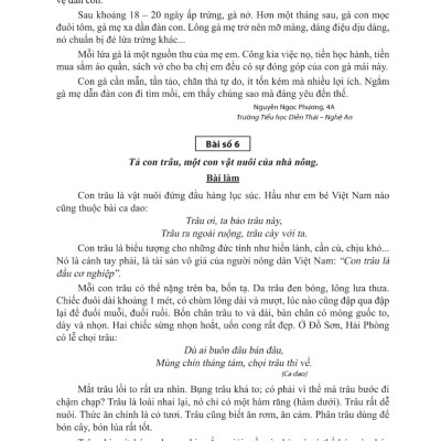 Tuyển Chọn Những Bài Văn Miêu Tả 4 _ML