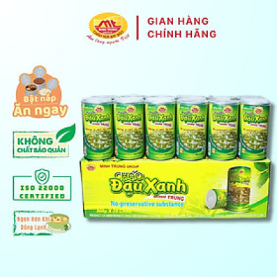 Cháo đậu xanh Minh Trung 365g - Cháo Đậu Xanh 24 (thùng 24 lon)