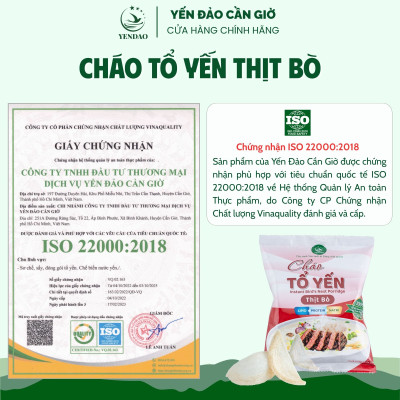Yến Đảo - Cháo Yến Thịt Bò Thơm Ngon, Tiện Dụng Mỗi Ngày, Giàu Dinh Dưỡng Cho Mọi Nhà