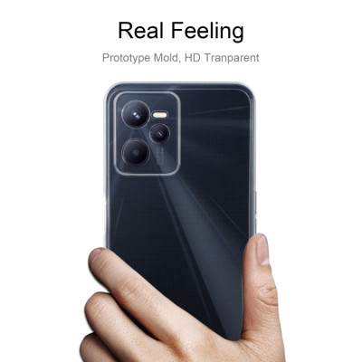 Ốp lưng silicon dẻo cho Oppo Realme C35 hiệu Ultra Thin trong suốt mỏng 0.6mm độ trong tuyệt đối chống trầy xước - Hàng nhập khẩu