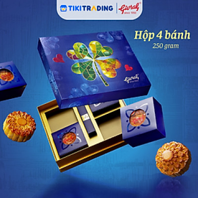 Hộp 4 Bánh Trung Thu Givral Tâm Giao 6 (250gr)