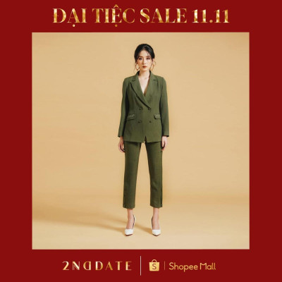 Quần nữ suông ống đứng đũi 2NDDATE TR003OG