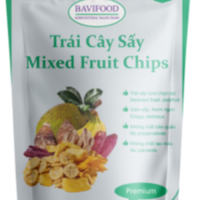 [Thùng = 40 gói x 100 grs/gói] Trái Cây Sấy Chân Không (Mixed Fruit Chips), Giòn Xốp Tự Nhiên – BAVIFOOD, Khối Lượng: 4 kg/thùng (thùng = 40 gói x 100 grs/gói) – Premium