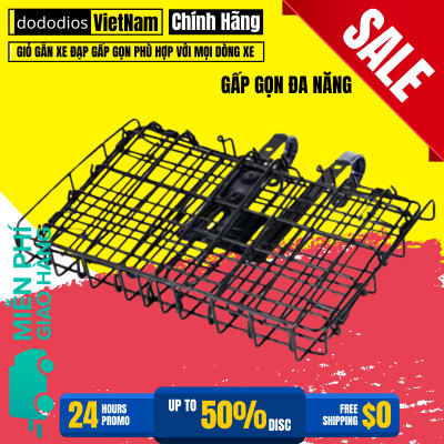 Giỏ xe đạp gấp gọn dododios phù hợp với mọi dòng xe - Hàng chính hãng